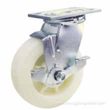 Heavy Duty Nylon Caster Side Brake